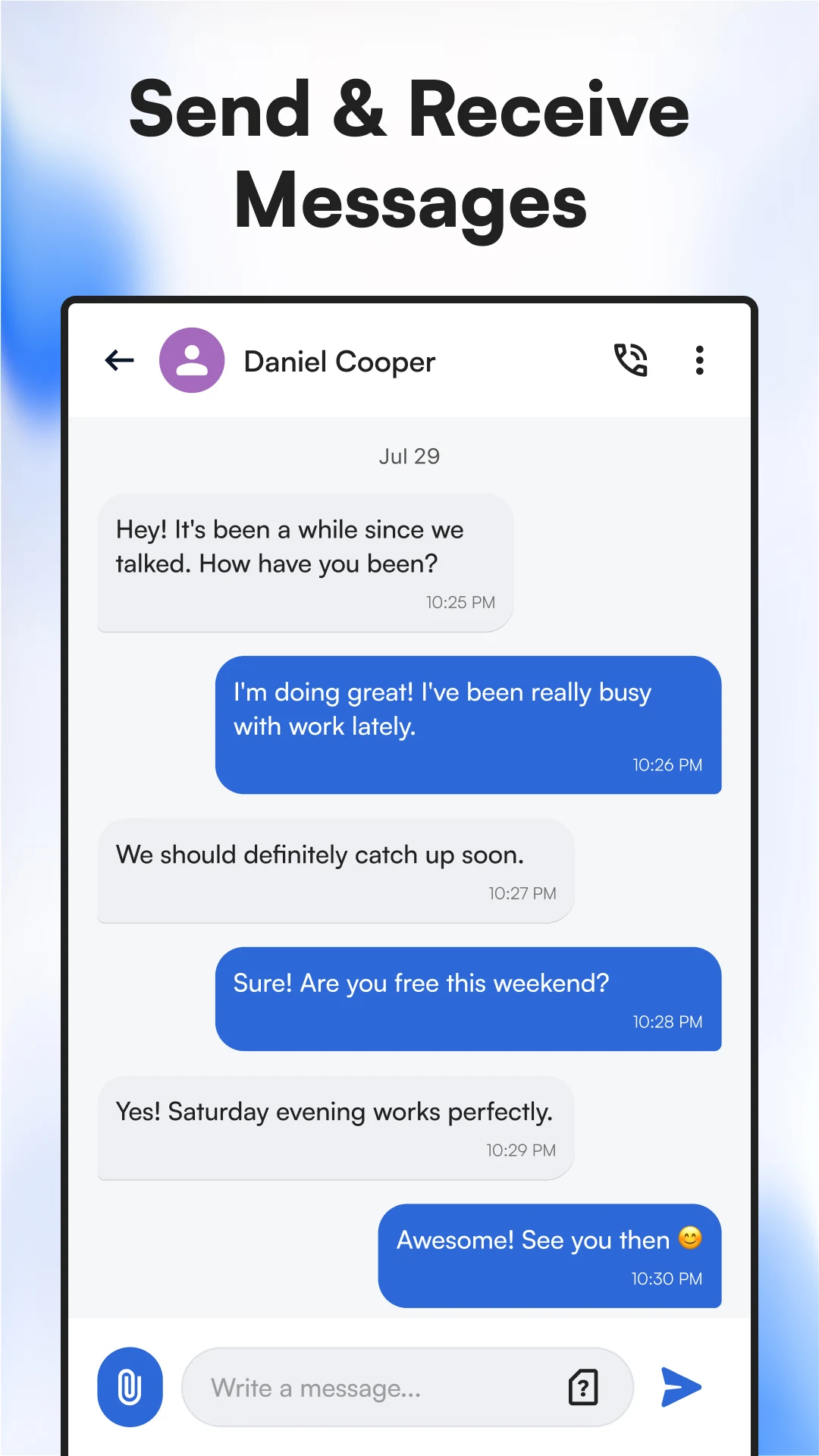 Messages SMS Texting Launcher screenshot