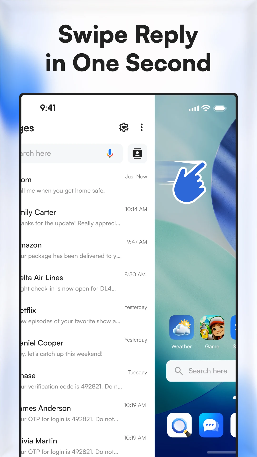 Messages SMS Texting Launcher screenshot